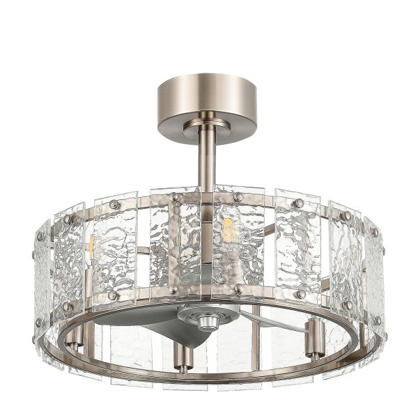 20" Jdavie 5 - Blade Caged Ceiling Fan With Remote Control And Light Kit Included