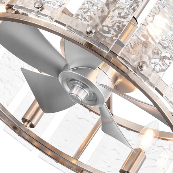 20" Jdavie 5 - Blade Caged Ceiling Fan With Remote Control And Light Kit Included