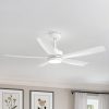 24028-AW-J2.jpg 52-Inch 5-Blade LED Ceiling Fan With Light And Remote,5" And 10" Downrods Included