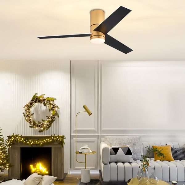 2_3d32c85b-667f-4da4-9357-2277bc7a1f54.jpg Low Profile 48 In. LED Indoor Gold Ceiling Fans With Light And Remote Control