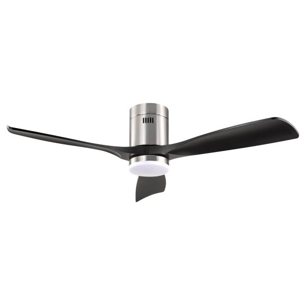 Striver 52 In. LED Indoor Satin Nickel Ceiling Fans With Light And Remote Control