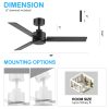 30027-BK-NL-1_11.jpg 48-inch Indoor Black Ceiling Fan with Remote without Light(3-Blade)