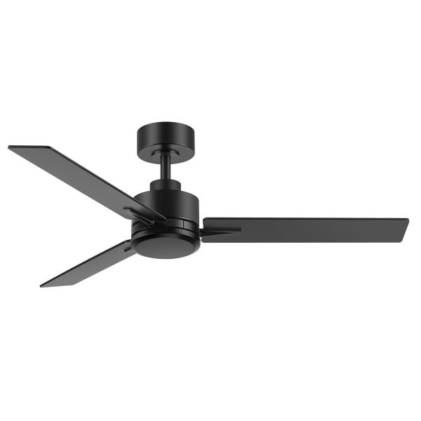 30027-BK-NL-1_2.jpg 48-inch Indoor Black Ceiling Fan with Remote without Light(3-Blade)