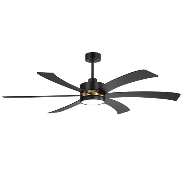 65 Inch Farmhouse Ceiling Fans With Light And Remote, 6 Reversible Blade, Quiet DC Motor, 6-Speed, Led Light Chandelier, Modern Ceiling Fan Light For Bedroom Home Office