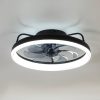 19-Inch 7-Blade LED Cage Fan with Light  and Remote  for Low Ceiling