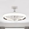 13-Inch Socket White LED Ceiling Fans With Lights And Remote