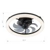 20-in Low Profile LED  Ceiling Fan with Remote Control(7-blade)