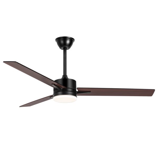 33071-BW-10.jpg 52 Inch LED Ceiling Fan with Light and Remote3-Blade