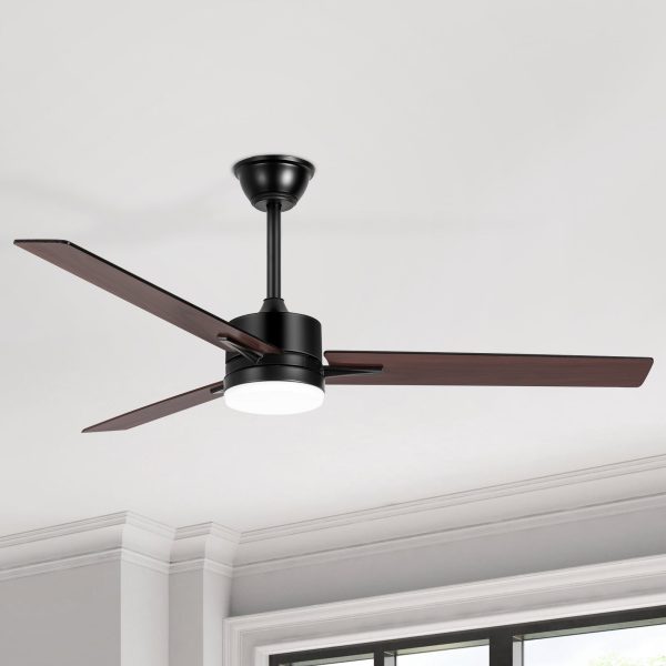 33071-BW-J2.jpg 52 Inch LED Ceiling Fan with Light and Remote3-Blade