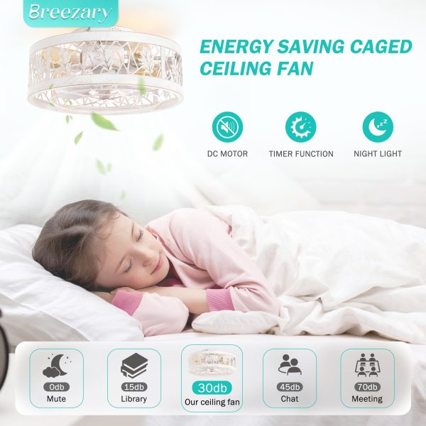 16.5-Inch Low Profile Ceiling Fan With Light And Remote (7-Blade)